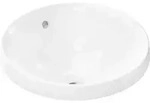 hansgrohe Xuniva S Einbauwaschtisch, mit &Uuml;berlauf, ohne Hahnloch, 400x400mm, wei&szlig;,