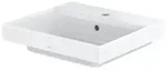 TOTO CS Waschtisch, 1 Hahnloch, mit &Uuml;berlauf, 500x450mm, Cefiontect, LW1215CKE