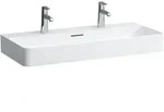 LAUFEN VAL Aufsatzwaschtisch 950x420mm, 2 Hahnl&ouml;cher, mit &Uuml;berlauf, US.