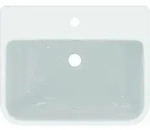 Ideal Standard i.life B Halbeinbauwaschtisch, 1 Hahnloch, mit &Uuml;berlauf, 550x440mm,