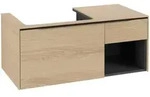 Villeroy & Boch Subway 3.0 Waschbeckenunterschrank, 2 Ausz&uuml;ge, Waschbecken links,