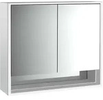 emco loft Lichtspiegelschrank mit Unterfach, 800mm, 2 T&uuml;ren, Aufputzmodell,
