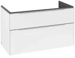 Villeroy & Boch Subway 3.0 Waschbeckenunterschrank, LED-Beleuchtung, 2 Ausz&uuml;ge,