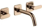 hansgrohe AXOR Citterio 3-Loch Waschtischarmatur Unterputzmodell f&uuml;r Wandmontage mit