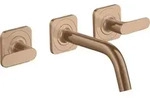 hansgrohe AXOR Citterio 3-Loch Waschtischarmatur Unterputzmodell f&uuml;r Wandmontage mit