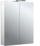 emco flat 2 style LED-Lichtspiegelschrank mit Aufsatzstrahlern, 2 T&uuml;ren,