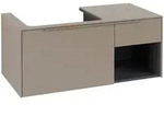 Villeroy & Boch Subway 3.0 Waschbeckenunterschrank, 2 Ausz&uuml;ge, Waschbecken links,