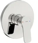 HANSA HANSABASIC Fertigset f&uuml;r Brause-Batterie, Rosette rund, chrom, 80569003