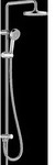 HANSA HANSABASIC Kopfbrauseset, 1-strahlig, chrom, 55380130