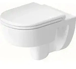 Duravit D-Code Wand-WC, mit vormontierten Scharnieren, Tiefsp&uuml;ler, rimless (ohne