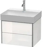 Duravit XSquare Waschtischunterbau wandh&auml;ngend, 2 Schubk&auml;sten, 584x397x460mm,
