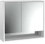 emco loft Lichtspiegelschrank mit Unterfach, 800mm, 2 T&uuml;ren, Aufputzmodell,