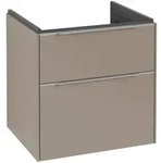 Villeroy & Boch Subway 3.0 Waschbeckenunterschrank, LED-Beleuchtung, 2 Ausz&uuml;ge,