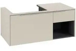 Villeroy & Boch Subway 3.0 Waschbeckenunterschrank, 2 Ausz&uuml;ge, Waschbecken links,