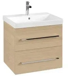 Villeroy & Boch Avento Waschtischunterschrank, 2 Ausz&uuml;ge, 580x514x484mm, Griff chrom