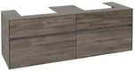 Villeroy & Boch Collaro Waschbeckenunterschrank, f&uuml;r 2 Waschbecken, Wandmontage,