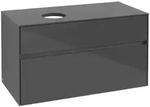Villeroy & Boch Collaro Waschbeckenunterschrank, 2 Ausz&uuml;ge, Waschbecken links,