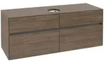 Villeroy & Boch Collaro Waschbeckenunterschrank, 4 Ausz&uuml;ge, Waschbecken mittig,
