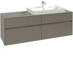 Villeroy & Boch Collaro Waschbeckenunterschrank, 4 Ausz&uuml;ge, Waschbecken rechts,