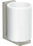 hansgrohe AXOR UNIVERSAL Rectangular Zahnputzbecher, Metall, Glas wei&szlig;,...