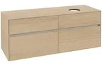Villeroy & Boch Collaro Waschbeckenunterschrank, 4 Ausz&uuml;ge, Waschbecken rechts,