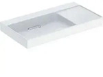 Geberit ONE Waschtisch Abgang horizontal, Ablagefl&auml;che rechts, 90x14,2x48cm,