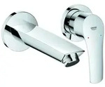 Grohe Eurosmart 2-Loch-Waschtischbatterie, Unterputzmontage, Ausladung 171mm, ohne
