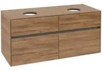 Villeroy & Boch Collaro Waschbeckenunterschrank, 4 Ausz&uuml;ge, f&uuml;r 2 Waschbecken,