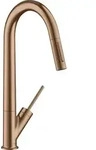 hansgrohe AXOR Starck Einhebel-K&uuml;chenmischer 270 mit Ausziehbrause, 10821310,...