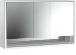 emco loft Lichtspiegelschrank mit Unterfach, 1600mm, 3 T&uuml;ren, Aufputzmodell,