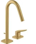 hansgrohe AXOR Citterio M 2-Loch Waschtischmischer 160 mit Zugstangen-Ablaufgarnitur,
