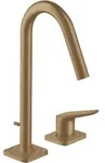 hansgrohe AXOR Citterio M 2-Loch Waschtischmischer 160 mit Zugstangen-Ablaufgarnitur,