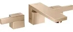 hansgrohe AXOR Edge 3-Loch Waschtischarmatur Unterputz, Wandmontage, Auslauf...