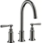 hansgrohe AXOR Montreux3-Loch Waschtischarmatur 180, Zugstangen-Ablaufgarnitur,