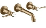 hansgrohe AXOR MONTREUX 3-Loch Waschtischarmatur Unterputz, Wandmontage,...