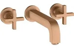 hansgrohe AXOR Citterio 3-Loch Waschtischarmatur Unterputz, Auslauf 222mm,