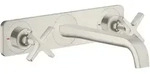 hansgrohe AXOR Citterio E 3-Loch Waschtischarmatur Unterputzmodell mit Platte...