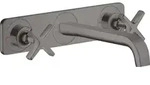 hansgrohe AXOR Citterio E 3-Loch Waschtischarmatur Unterputzmodell mit Platte...