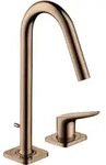 hansgrohe AXOR Citterio M 2-Loch Waschtischmischer 160 mit Zugstangen-Ablaufgarnitur,