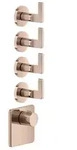 Gessi Inciso- Fertigmontage-Set f&uuml;r 3/4 Hochleistungs Unterputz-Thermostat,