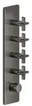 Gessi Inciso+ Fertigmontage-Set f&uuml;r 3/4 Hochleistungs Unterputz-Thermostat, eine