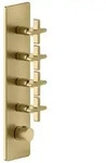 Gessi Inciso+ Fertigmontage-Set f&uuml;r 3/4 Hochleistungs Unterputz-Thermostat, eine