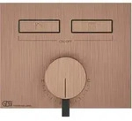 Gessi HI-FI, Fertigmontageset f&uuml;r 1/2 Unterputz-Einhebelmischer mit Tasten-Bedienung