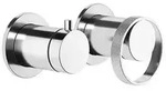 Gessi Anello, Fertigmontageset Einhebelmischer Wanne/ Dusche, mit runden Rosetten