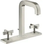 hansgrohe AXOR Citterio 3-Loch Waschtischarmatur 170, Zugstangen-Ablaufgarnitur,