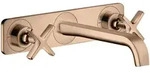 hansgrohe AXOR Citterio E 3-Loch Waschtischarmatur Unterputzmodell mit Platte...