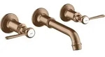 hansgrohe AXOR MONTREUX 3-Loch Waschtischarmatur Unterputz, Wandmontage,...