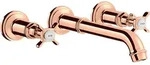 hansgrohe AXOR Montreux 3-Loch Waschtischarmatur Unterputz, Wandmontage,...