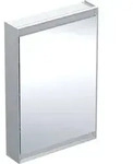 Geberit ONE Spiegelschrank mit ComfortLight, eine T&uuml;r, Aufputzmontage, Aluminium