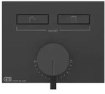 Gessi HI-FI, Fertigmontageset f&uuml;r 1/2 Unterputz-Einhebelmischer mit Tasten-Bedienung